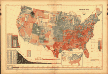 1880 Rare Statistical Atlas of United States