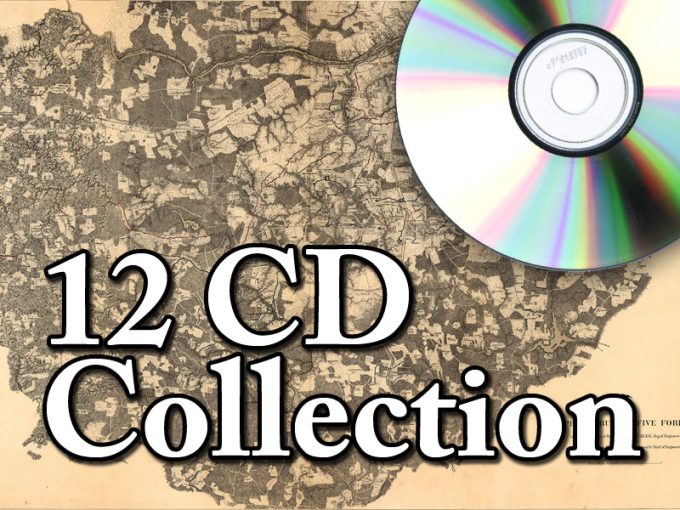 Civil War Map Collection - 12 CD set