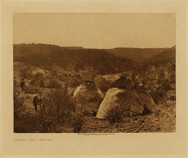 Mescal camp (Apache) 1903