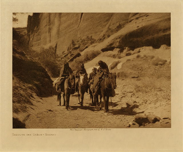 Through the cañon (Navaho) 1904
