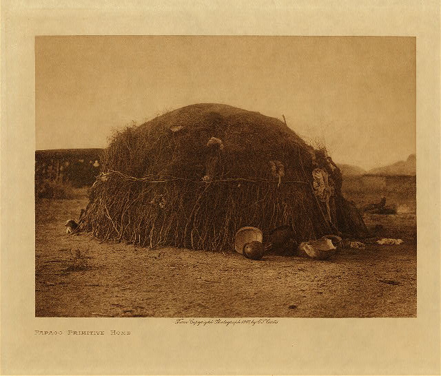 Papago primitive home 1907