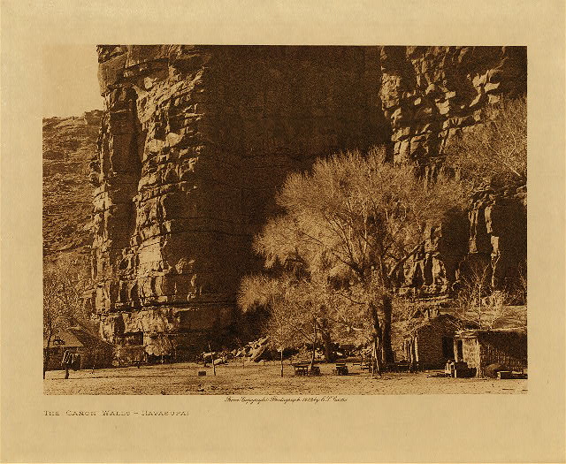 The Canon walls (Havasupai) 1903