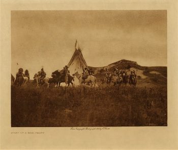 Start of a war-party 1907