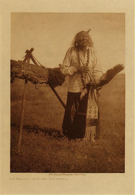 Elk Head and the sacred pipe bundle 1907