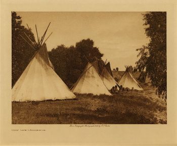Camp life (Assiniboin) 1908
