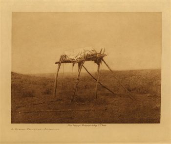 A burial platform (Apsaroke) 1908