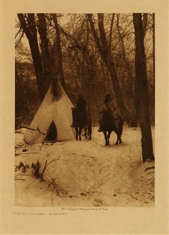 The winter camp (Apsaroke) 1908