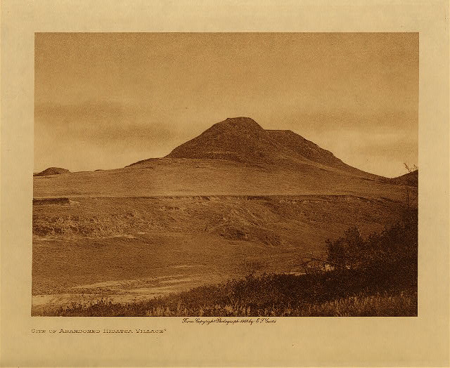 Site of abandoned Hidatsa village 1908