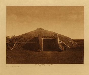 Mandan earthen lodge 1908