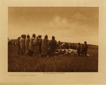 Blessing the children (Arikara) 1908