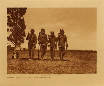 Arikara medicine ceremony : Night men dancing 1908