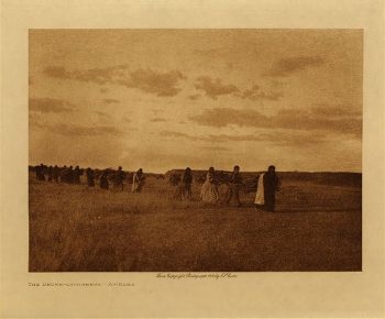The brush-gatherers (Arikara) 1908