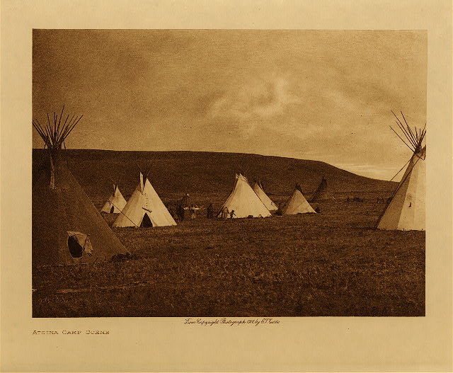 Atsina camp scene 1908