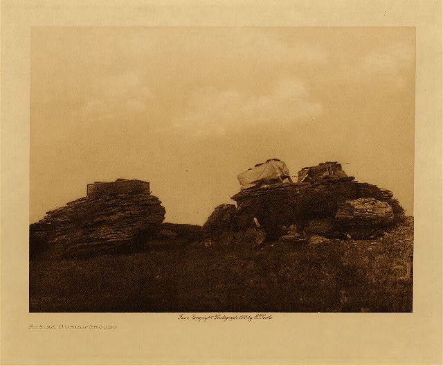 Atsina burial-ground 1908