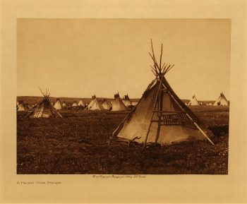 A prairie camp (Piegan) 1911