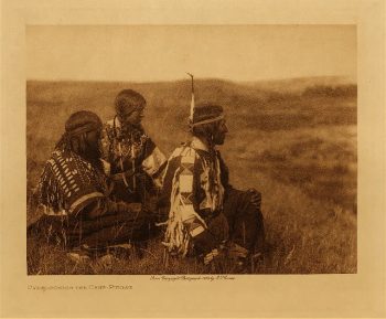 Overlooking the camp (Piegan) 1911