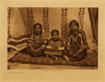 In the lodge (Piegan) 1911