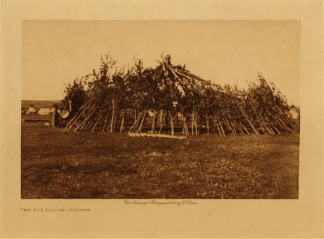 The sun lodge (Piegan) 1910