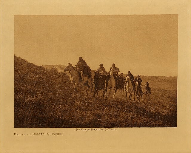 Return of scouts (Cheyenne) 1905
