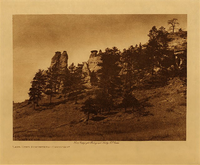 Lame deer monuments (Cheyenne) 1909
