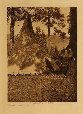 Flathead buffalo-skin lodge 1910