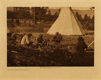 Jerking meat (Flathead) 1910