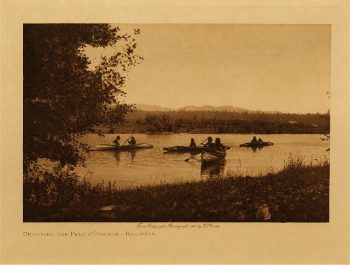 Crossing the Pend d'Oreille (Kalispel) 1910
