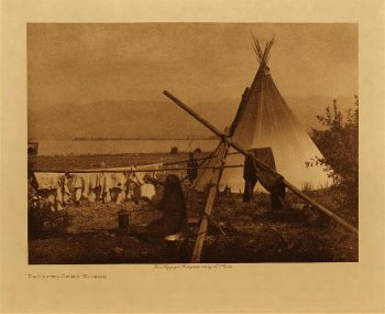 Dressing skins (Kutenai) 1910