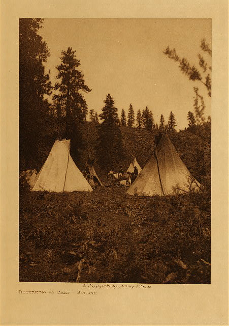 Returning to camp (Spokan) 1910