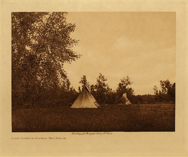 Last home of Joseph (Nez Perce) 1905