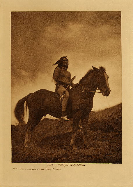 The old-time warrior (Nez Perce) 1910