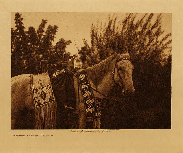 Learning to ride (Cayuse) 1910