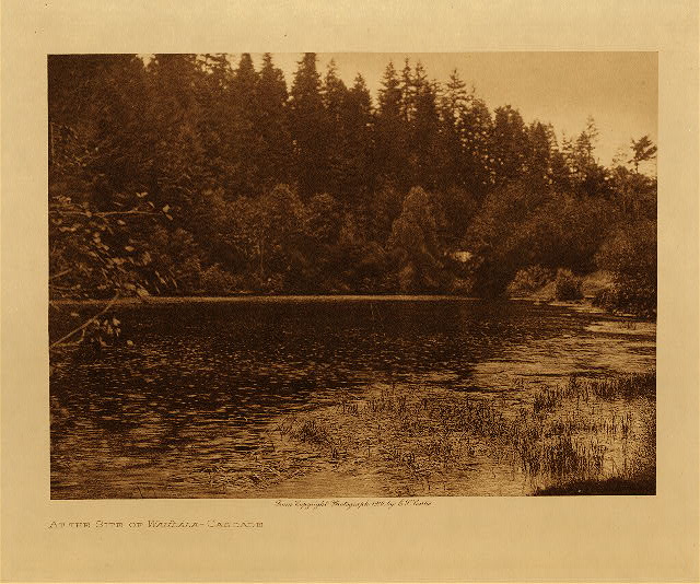 At the site of the Wahla (Cascade) 1910