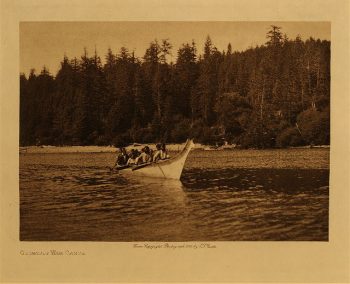 Quinault war canoe 1912
