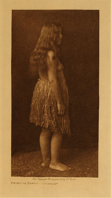 Primitive dress (Quinault) 1912