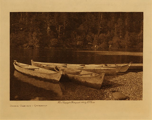 River canoes (Quinault) 1912