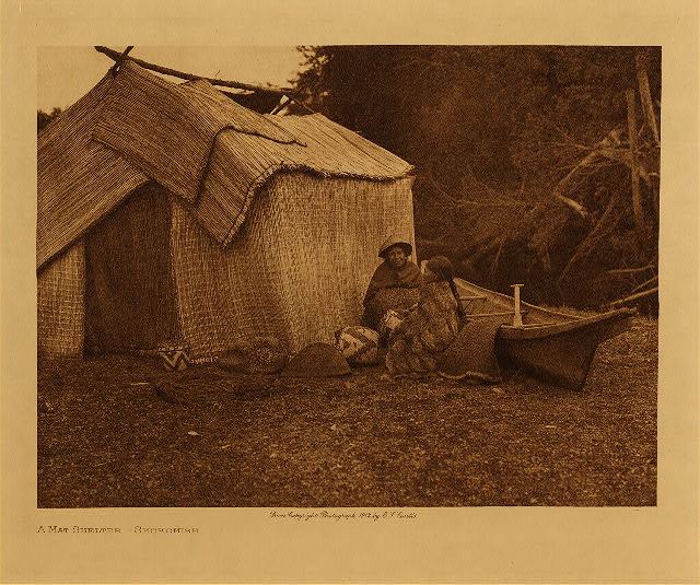 A mat shelter (Skokomish) 1912