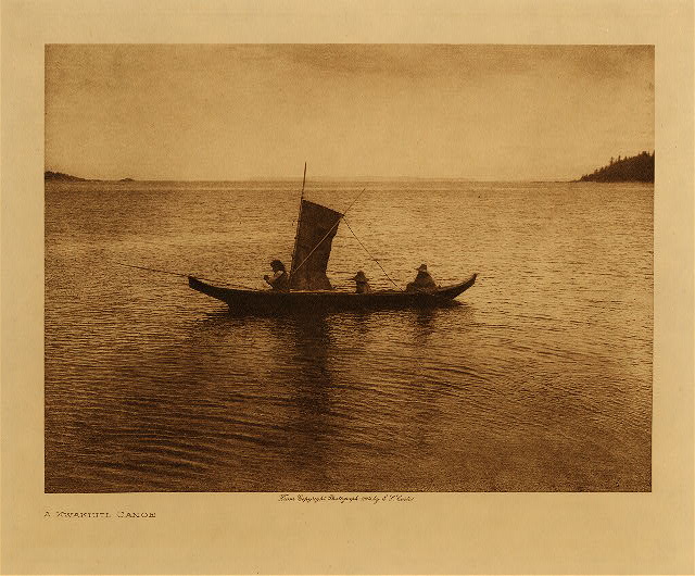 A Kwakiutl canoe 1914
