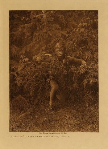 Paqusilahl emerging from the woods (Qagyuhl) 1914