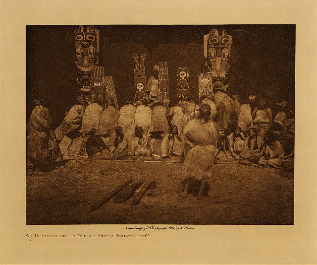 An incident of the winter dance (Nakoaktok) 1914