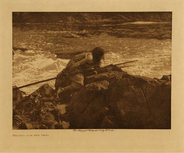 Waiting for the seal 1915