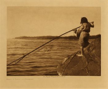 Ready to throw the harpoon 1915
