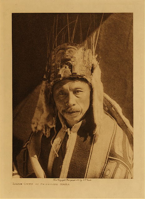 Raven chief of Skidegate (Haida) 1915