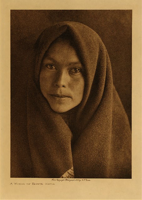 A woman of Kiusta (Haida) 1915