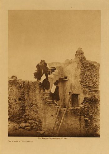 On a Walpi housetop 1921