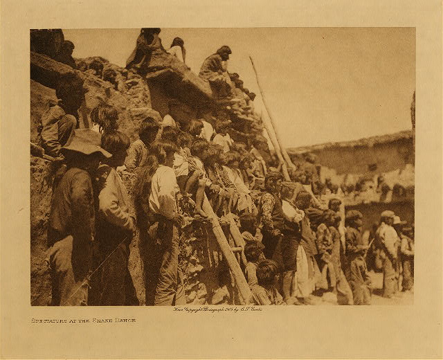 Spectators at the snake dance 1905