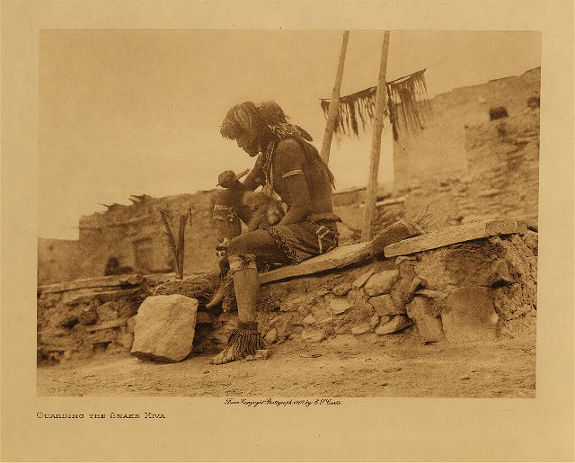 Guarding the snake kiva 1907