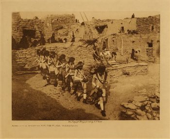 Antelopes starting for the plaza (Shipaulovi) 1921