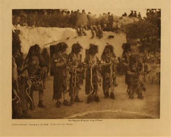 Depositing snakes in the circle of meal 1906