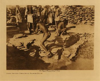 Flute dancers dressing at Kuchina house 1921